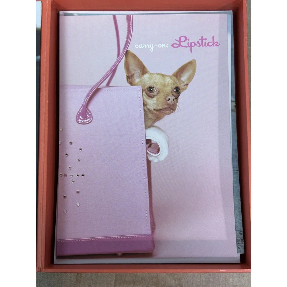 Papyrus Carry-Ons Traveling Chihuahuas Note‎ Cards 20 Ct Envelopes Multicolor